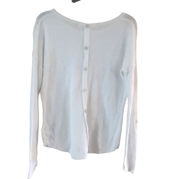 Max Studio Linen Sweatshirt Medium - Picture 4 of 9